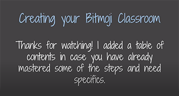Create a Bitmoji Virtual Classroom Video 